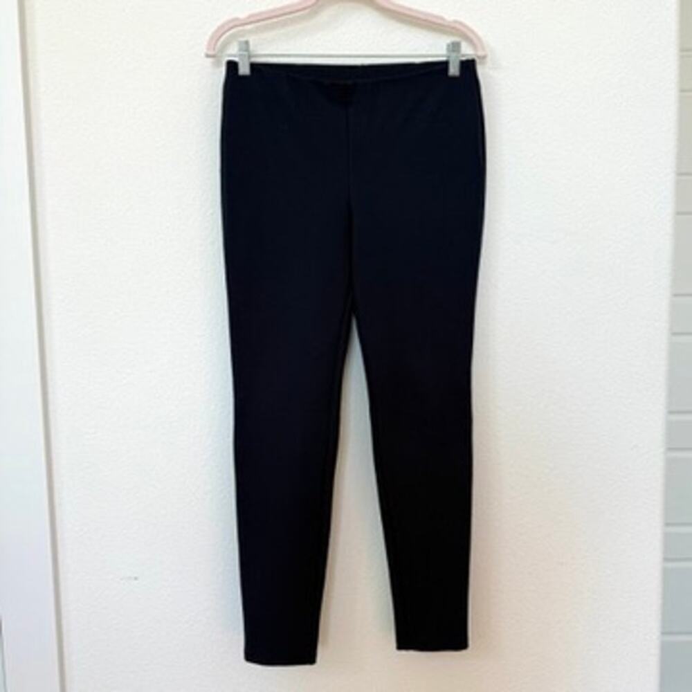 Lilly Pulitzer Travel Pant Skinny Ankle Navy Blue Ponte Stretch Medium Preppy